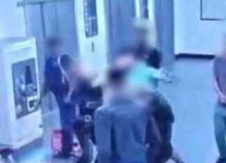 Security footage captures police officer kicking man in head at Manchester Airport news-27072024-194305