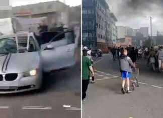 Target: Far-right rioters targeting Asian man
New Title: Far-right Rioters Drag Asian Man Out of Car, Yelling Slur news-04082024-004659