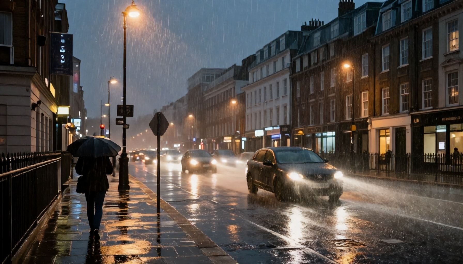 Heavy Rain and Strong Winds Hit London Tonight*