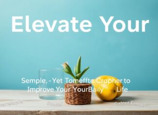 Elevate Your Lifestyle: Simple Yet Effective Ways to Enhance Your Daily Living Elevate Your Lifestyle: Simple Yet Effective Ways to Improve Your Daily Life