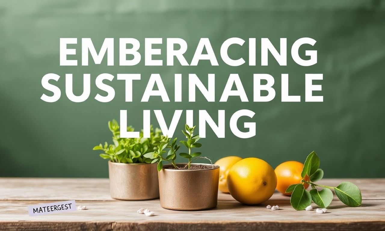 Embracing Sustainable Living: Tips for a Greener Lifestyle